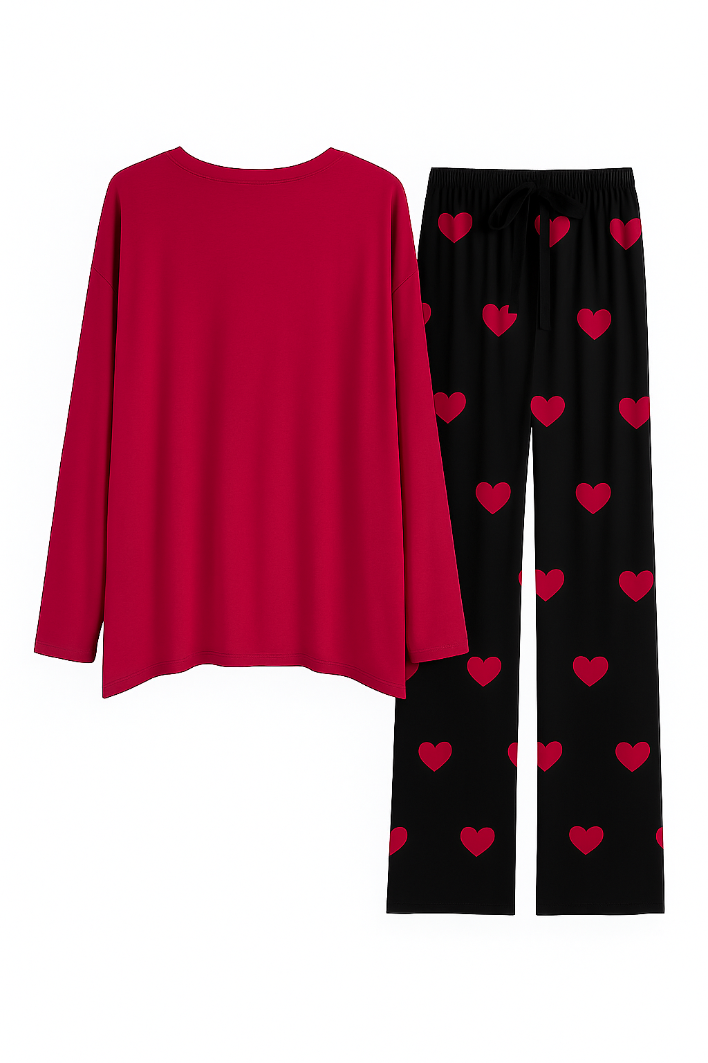 2 Pcs Night Suit – Cotton Stitched Sleepwear Set for Girls & Ladies