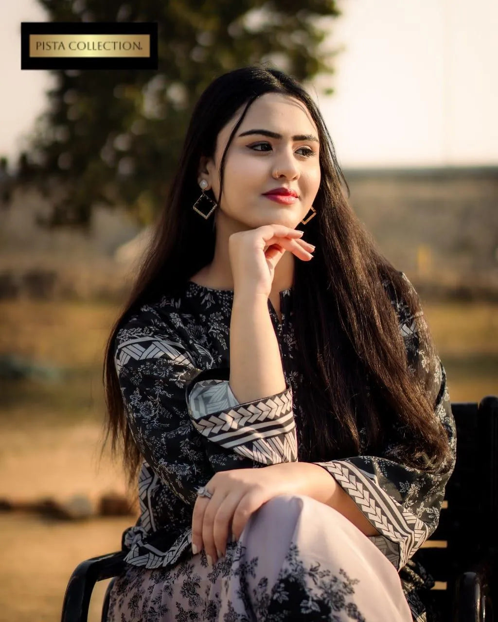 2 Pcs Women's Stitched Grip Silk Printed Shirt And Trouser