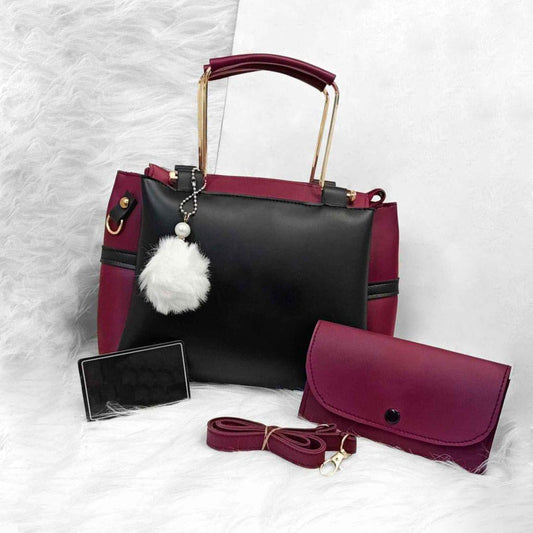Girl’s Rexine Plain Shoulder Bag – Stylish, Durable & Everyday Use
